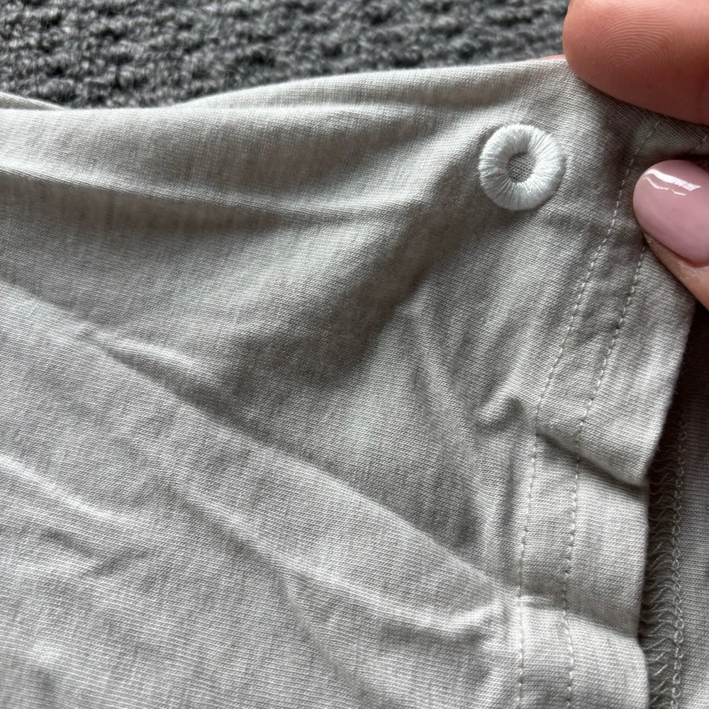 Allbirds TrinoXO Short Sleeve Tee Large Neutral Beige Boxy Soft Tee - Picture 9 of 11